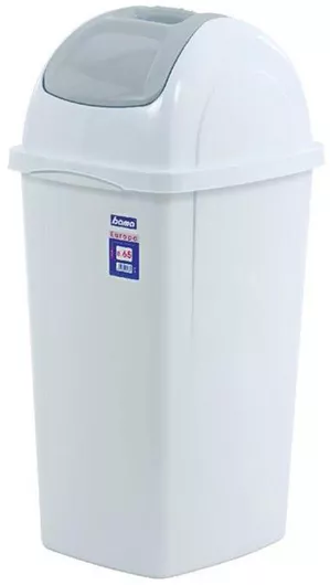 Κάδος Απορριμμάτων Bama Πλαστικός 65lt Λευκός