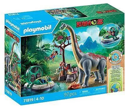 Playmobil Brachiosaurus with Hovercraft για 4 ετών