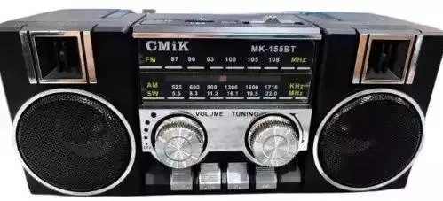 CMIK MK-155BT Επιτραπέζιο Ραδιόφωνο Επαναφορτιζόμενο Μαύρο