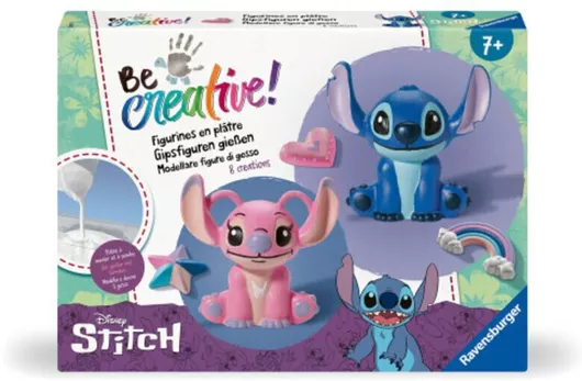 Ravensburger Ζωγραφική Be Creative! DIY Φιγούρες Stitch & Angel για Παιδιά 7+ Ετών