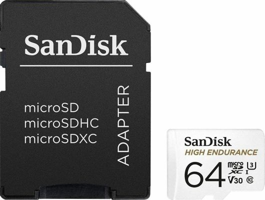 Sandisk High Endurance microSDXC 64GB Class 10 U3 V30 UHS-I με αντάπτορα