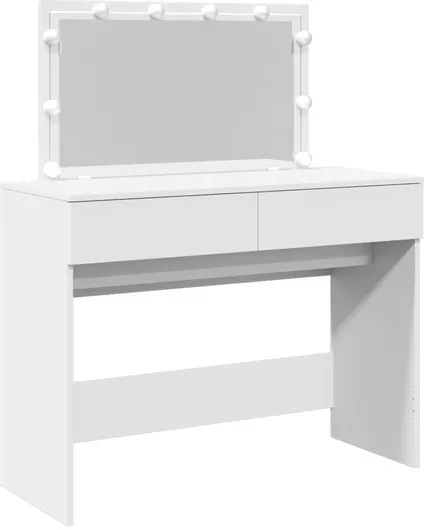 Κρεβατοκάμαρα Ξύλινη με Καθρέπτη 100x40x120cm Λευκό