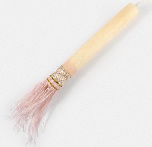 Πασχαλινή Λαμπάδα Χειροποίητη με Δαντέλα Πούπουλα Πολύχρωμο