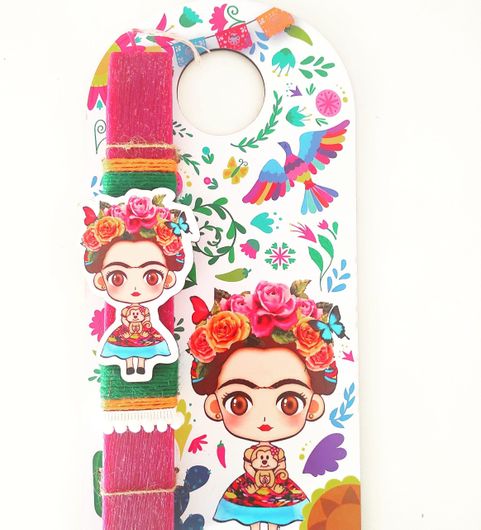 Πασχαλινή Λαμπάδα Melia με Στολίδι Χειροποίητη Πλακέ Ροζ