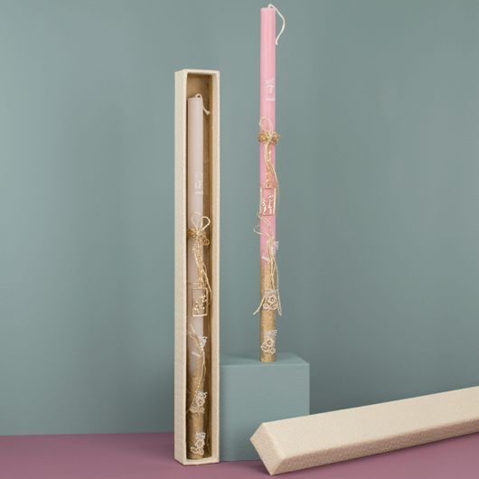 Πασχαλινή Λαμπάδα Χειροποίητη Μίνι Κρεμαστή Κορνίζα Πολύχρωμο