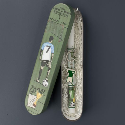 Πασχαλινή Λαμπάδα Χειροποίητη Μπρελόκ Φανέλα Πολύχρωμο