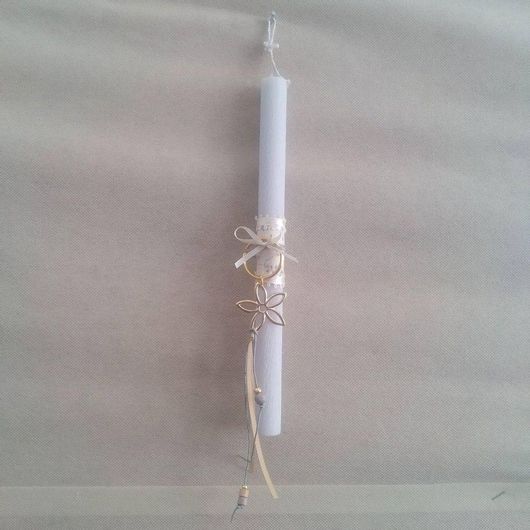 Πασχαλινή Λαμπάδα Μπρελόκ Μαργαρίτα Αρωματική Γκρι