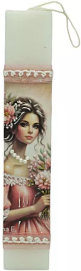 Πασχαλινή Λαμπάδα Στρογγυλή