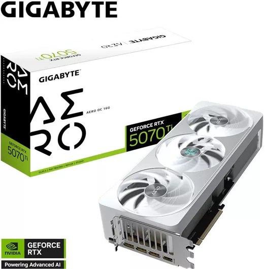 Κάρτα Γραφικών Gigabyte GeForce RTX 5070 Ti 16GB GDDR7 Aero OC