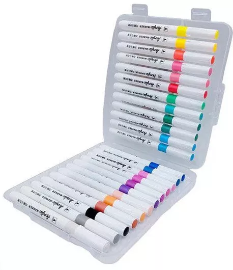 Μαρκαδόροι Ζωγραφικής Ακρυλικοί Σετ 24τμχ