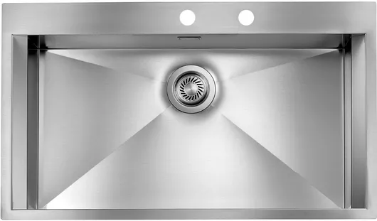 Νεροχύτης Sanitec Ένθετος Inox M86xΠ50cm Ασημί