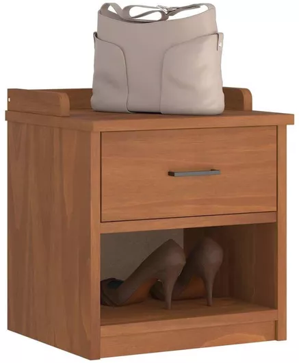 Έπιπλο Εισόδου με Παπουτσοθήκη & Παγκάκι 45x40x50cm Καφέ