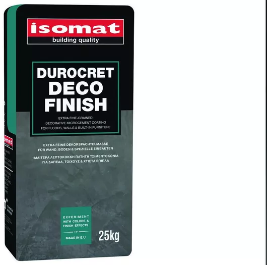 Τσιμεντοκονία Isomat Durocret Deco Finish Λεπτόκοκκη Πατητή για Δάπεδα & Τοίχους 25kg