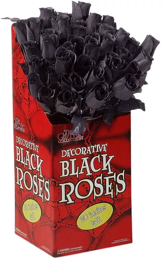 Αξεσουάρ Τριαντάφυλλο Μαύρο 44cm