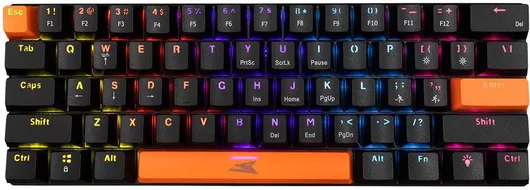 Baracuda Dolphin Gaming Μηχανικό Πληκτρολόγιο 60% με Custom Blue διακόπτες & RGB φωτισμό Αγγλικό US