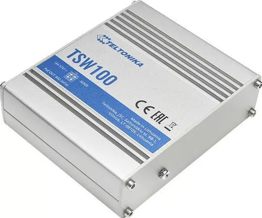 Teltonika TSW100 Switch 5x RJ45 1000Mb/s, 4x PoE