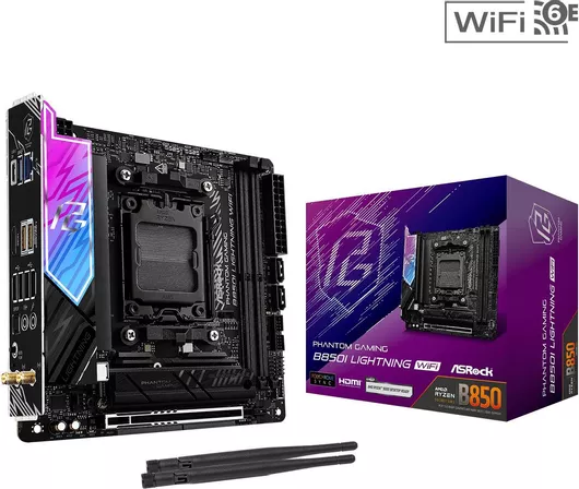 Motherboard ASRock B850I Lightning WiFi Mini ITX με AMD AM5 Socket