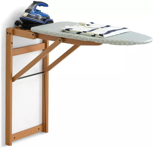 Σιδερώστρα Ξύλινη Επιτοίχια για Σίδερο Ατμού Σπαστή 108x40x86cm 8023856633125