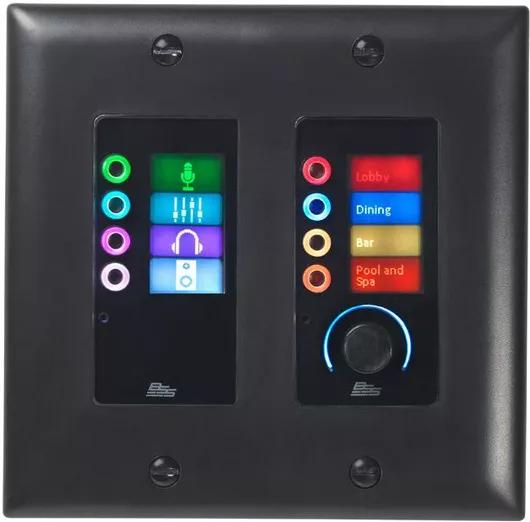 BSS EC8BV-BLK-M Προγραμματιζόμενο Επιτοίχιο Χειριστήριο Μαύρο