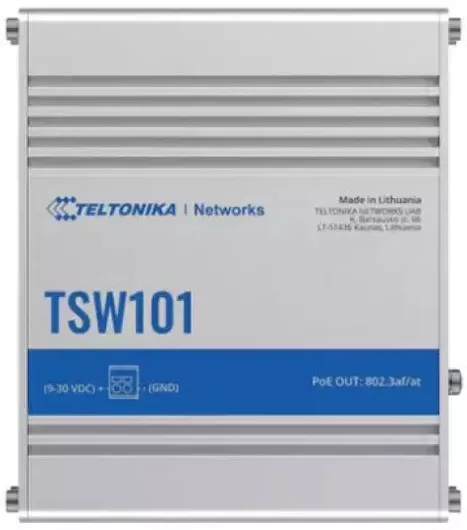 Switch Teltonika TSW101 Unmanaged L2 PoE+ με 5 Θύρες Gigabit 1Gbps Ethernet