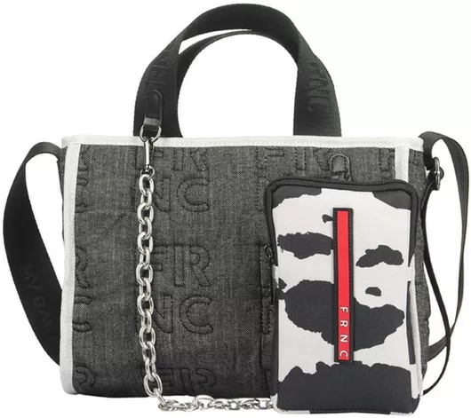 Γυναικεία Τσάντα Ώμου FRNC Σετ Μαύρο