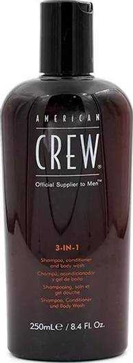 American Crew 3 In 1 Sport Edition Σαμπουάν για Όλους τους Τύπους Μαλλιών 250ml