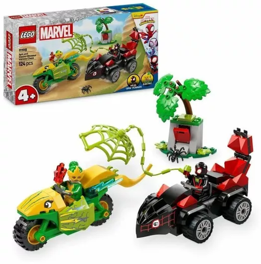 Lego Marvel Spin and Electro Dinosaur Vehicle Chase για 4+ Ετών 124τμχ.