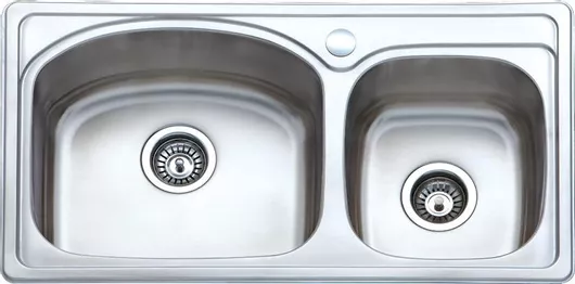 Νεροχύτης ecoSink Ένθετος Inox Σατινέ M85xΠ46cm Ασημί