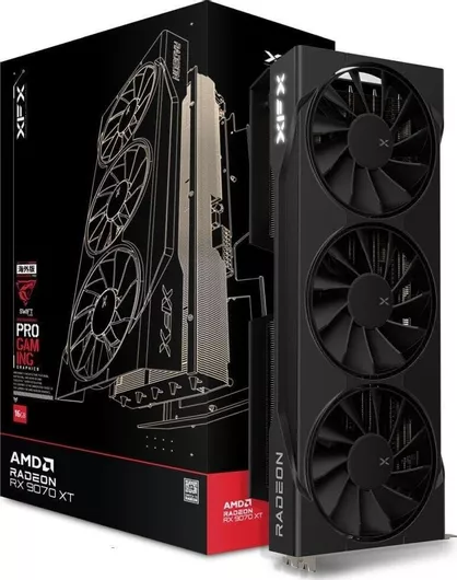 Κάρτα Γραφικών XFX Radeon RX 9070 XT 16GB GDDR6 Quicksilver Magnetic Air Edition