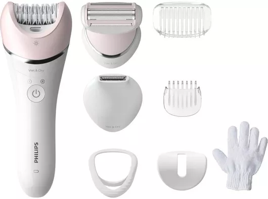 Philips Series 8000 Αποτριχωτική Μηχανή Epilator για Σώμα & Μπικίνι BRE721/00