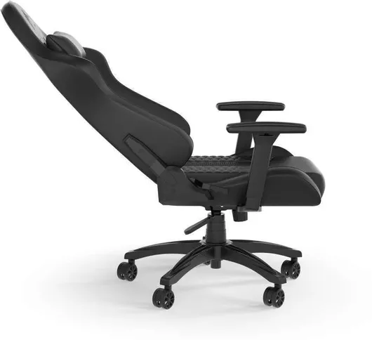 Καρέκλα Gaming Corsair TC100 Relaxed Δερματίνης με Ρυθμιζόμενα Μπράτσα Μαύρο