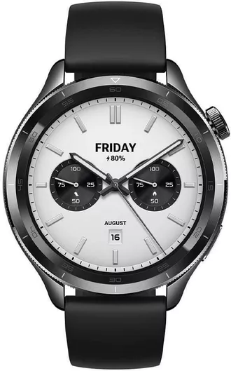 Xiaomi Watch S4 Aluminium 47mm Αδιάβροχο με Παλμογράφο Μαύρο