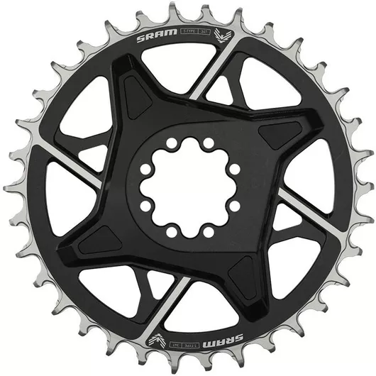 SRAM X0 D1 T-type 34T Direct Mount Chainring, 3mm Offset, Eagle, Black