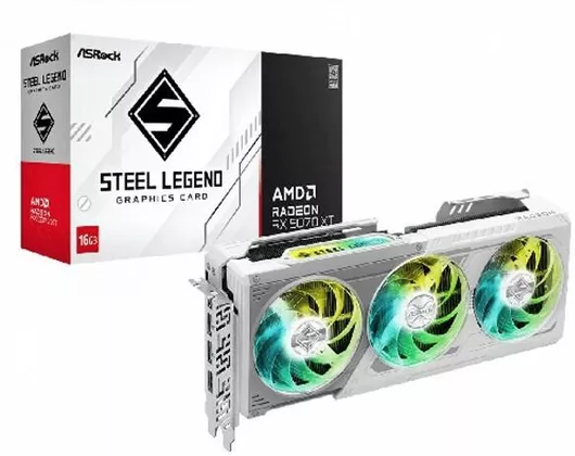 Κάρτα Γραφικών ASRock Radeon RX 9070 XT 16GB GDDR6 Steel Legend