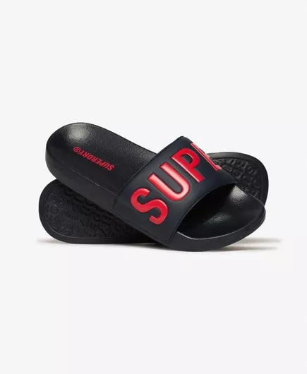 Superdry Ανδρικά Slides Ανατομικά Μπλε