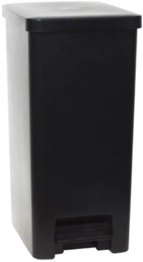 Κάδος Ανακύκλωσης Viomes Πλαστικός με Πεντάλ 60lt Μαύρος