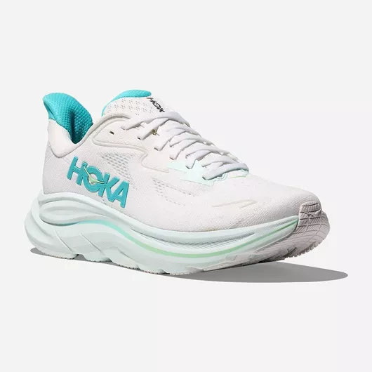 Hoka Clifton 10 Γυναικεία Αθλητικά Παπούτσια Running White / Cielo Blue