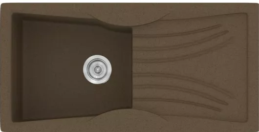 Νεροχύτης Sanitec Classic Ένθετος από Συνθετικό Γρανίτη M99xΠ51cm Granite Rust