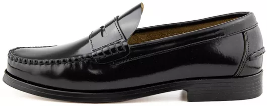 America Δερμάτινα Ανδρικά Μοκασίνια Μαύρο