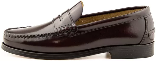America Δερμάτινα Ανδρικά Μοκασίνια Μπορντό