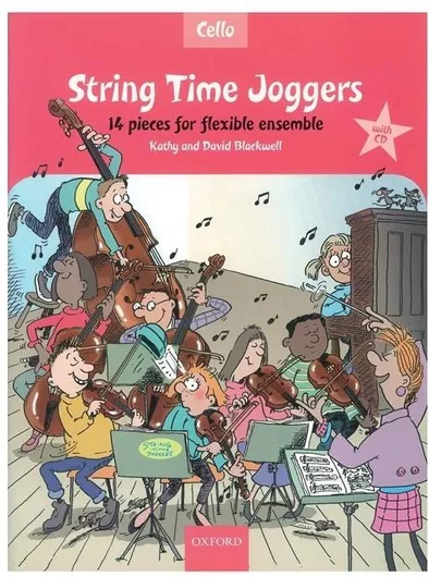 Oxford Kathy David Blackwell String Time Joggers Cello Book & Children's Learning Method for Cello + CD