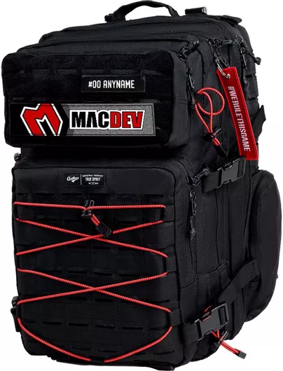 Σακίδιο Πλάτης Anthrax Machines Deployment 3.0 45lt Μαύρο Κόκκινο