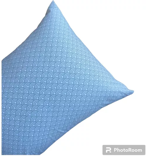 Σετ Μαξιλαροθήκες Fitsos Home Περκάλι 70x50cm Γαλάζιο 2τμχ