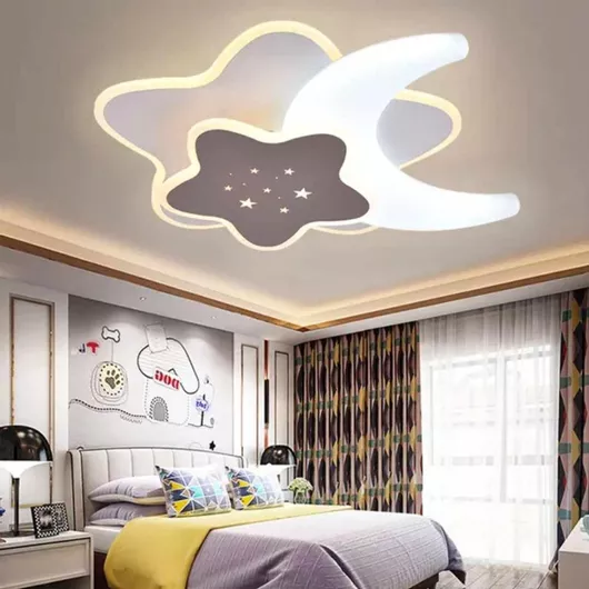 Παιδικό Πολύφωτο Οροφής Μεταλλικό/Ακρυλικό 48x45x10cm Πολύχρωμο