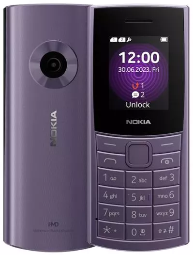 Κινητό Απλής Χρήσης Nokia 110 2024 4G Dual Sim USB-C GR Purple