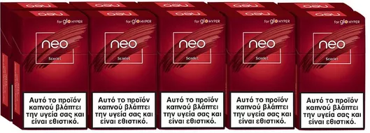 Ράβδοι Καπνού glo neo Scarlet 10τμχ