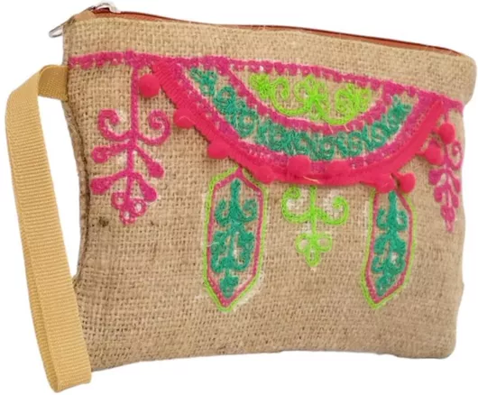 Γυναικείο Τσαντάκι 003ΒΒ3 Hobo Χειρός Ύφασμα Πολύχρωμο