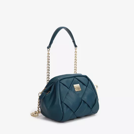 Γυναικεία Τσάντα Ώμου Y NOT? Δερματίνη Petrol