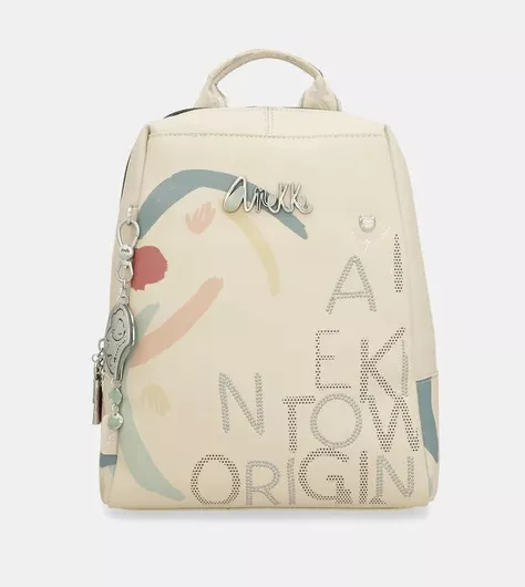 Γυναικεία Τσάντα Anekke Original Backpack Δερματίνη Μπεζ