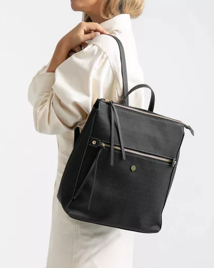 Γυναικεία Τσάντα Backpack Δερματίνη Μαύρο